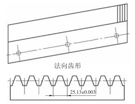 數(shù)控機床用斜齒條